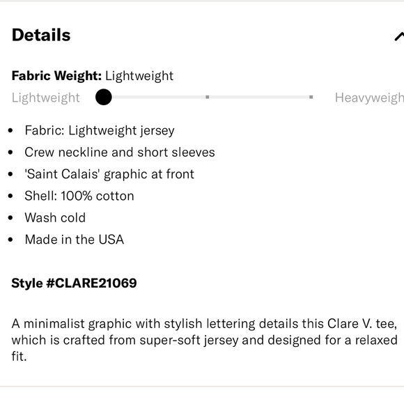 Clare V. St. Calais Maison Bourgneuf Tee - Picture 5 of 5